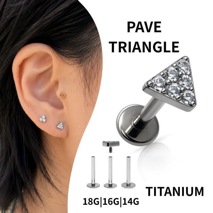 ワンタッチピアス 16G まるでダイヤモンドのような輝き プレミアム