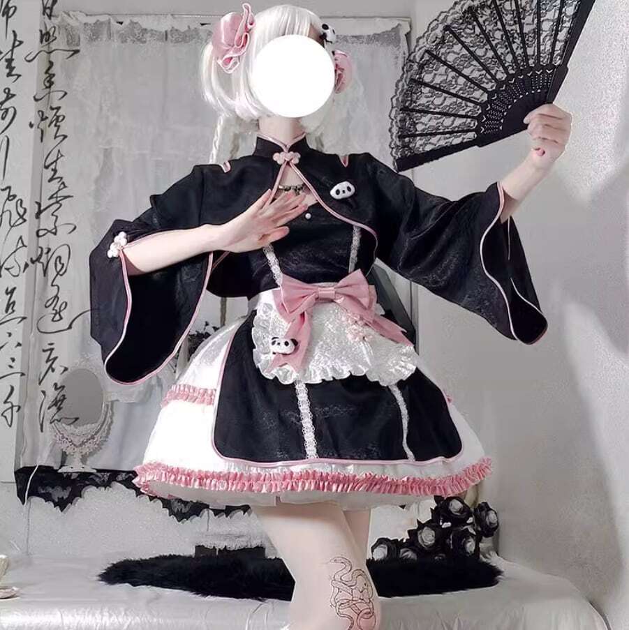 パンダ チャイナメイド チャイナメイドパンダワンピース