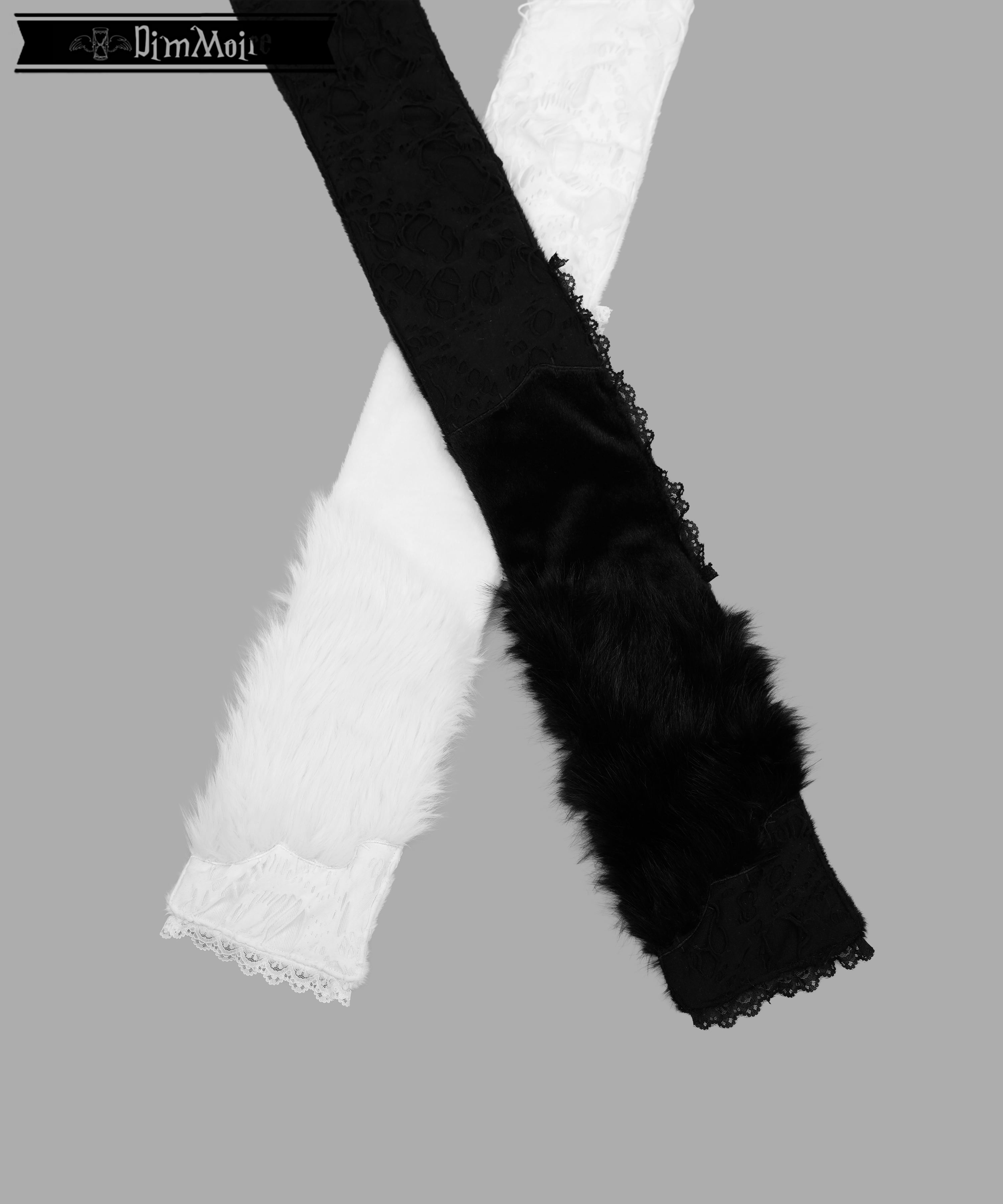 新品　正規品　十字の誓いつぎはぎマフラー【White】　DimMoire　地雷系 十字の誓いつぎはぎマフラー【White】 | DimMoire