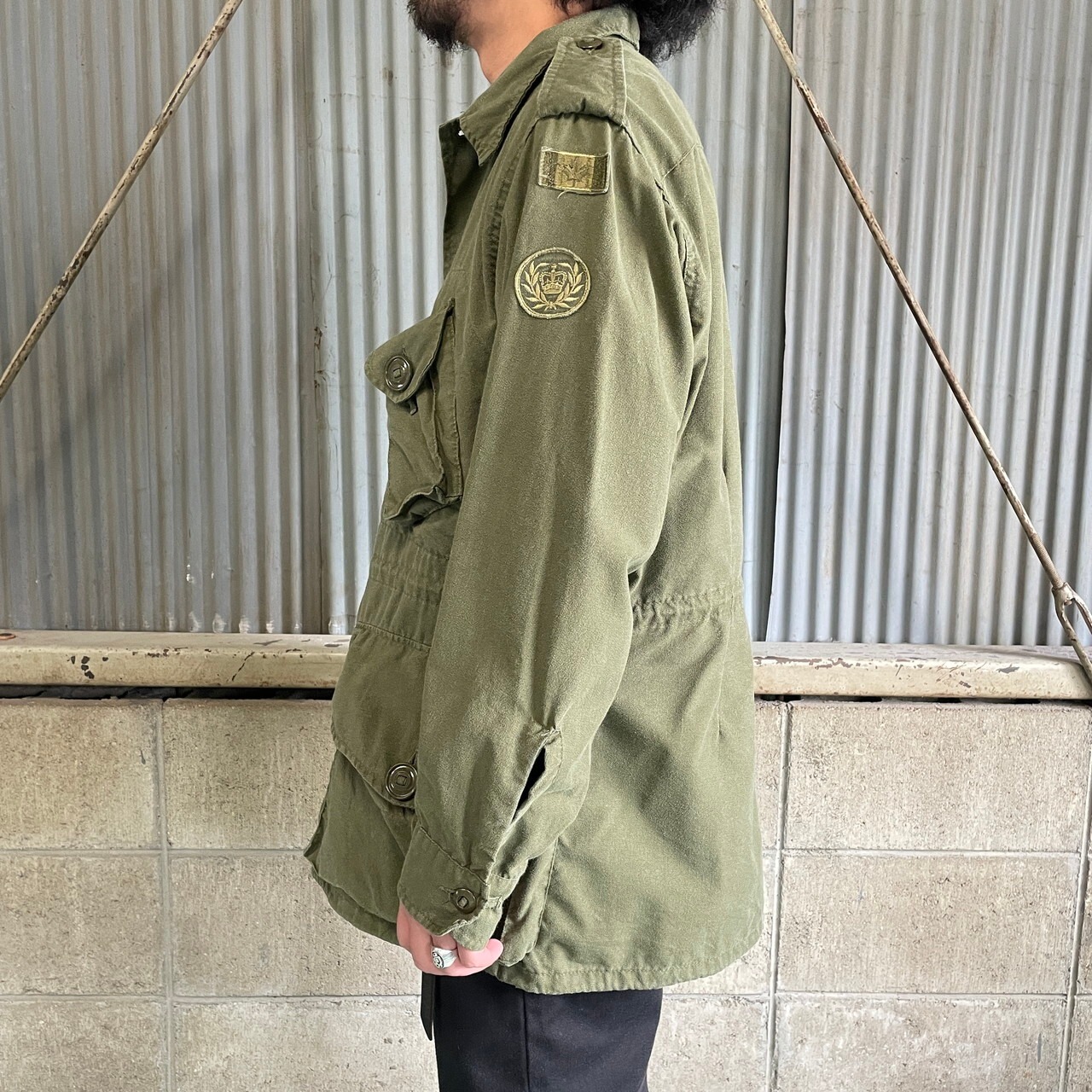 80年代 カナダ軍 MK2 ミリタリー フィールドジャケット シャツ 