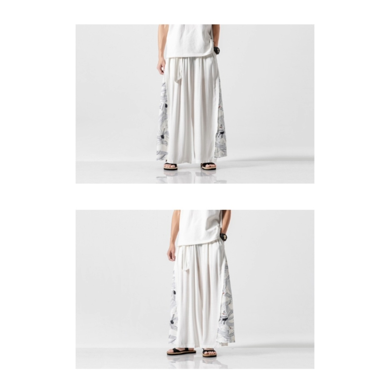 Pleated Panel Wide Pants TB2401・画像4