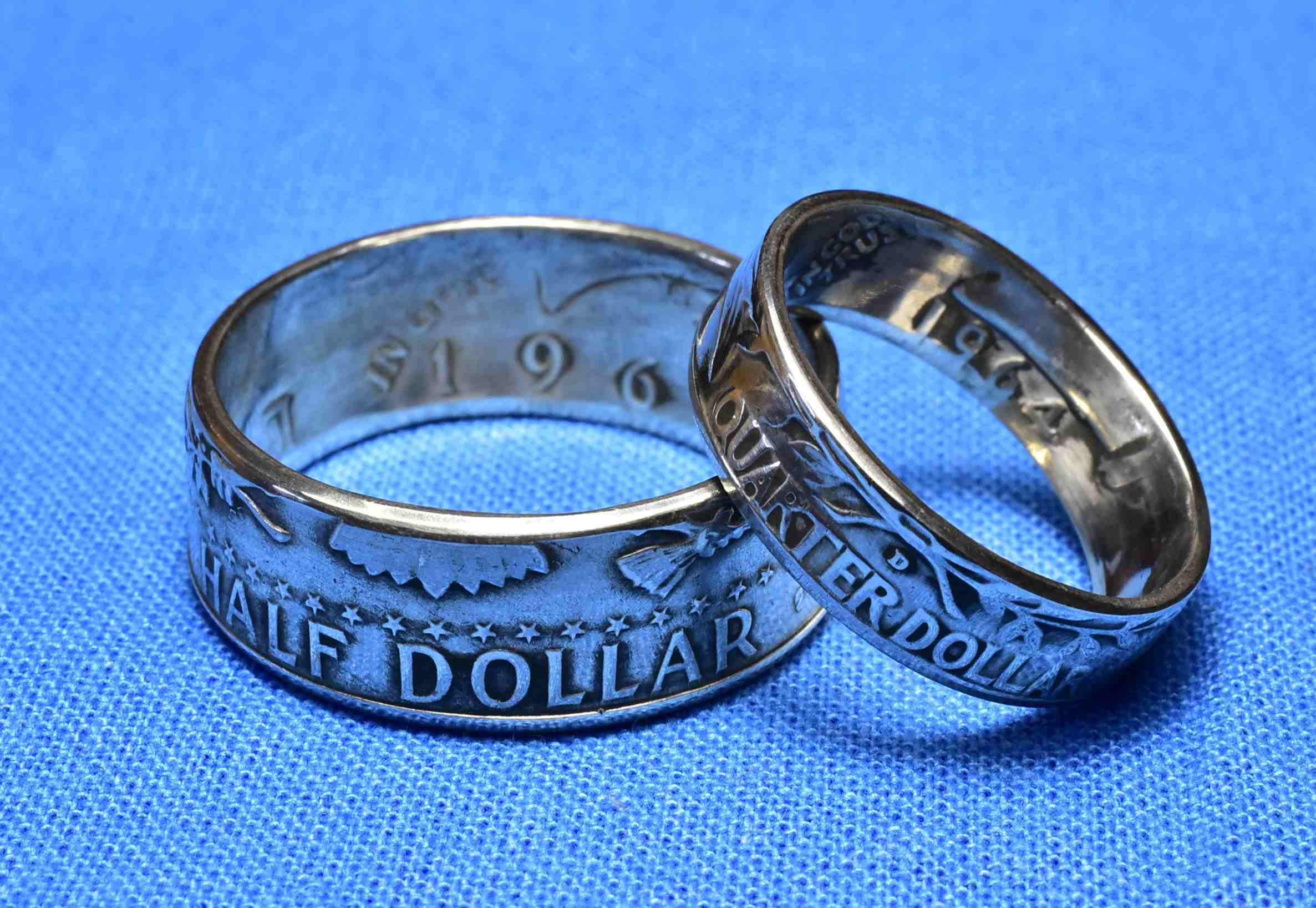 ビンテージ銀貨でペアリングお作りします | type2rings