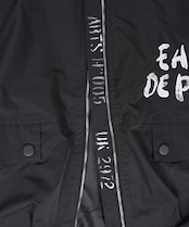 ジップアップペイントカーゴベスト (BLACK) CQ-48027