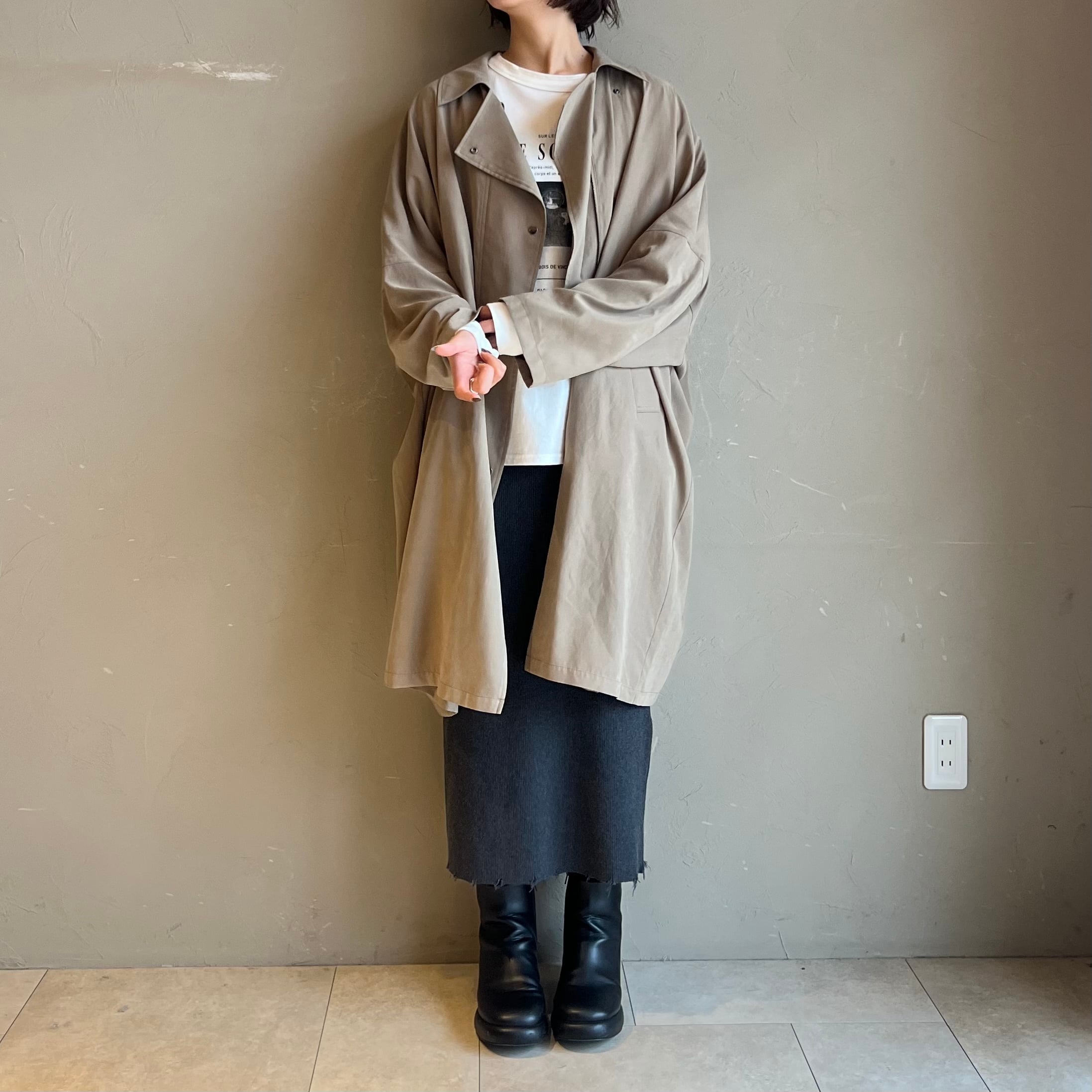 CADUNE ポンチョコート cafune; 】ピーチポンチョコート | valance 福井｜レディース セレクト