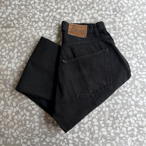 STUSSY / 90’s usa製 black denim size 30