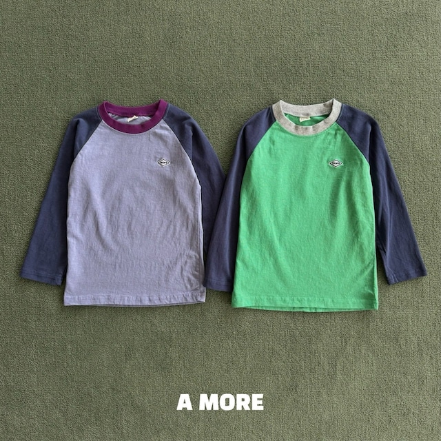 【取寄】amore|color cube tee|カラーキューブティー|XS-JM|kids&jr|26 autumn