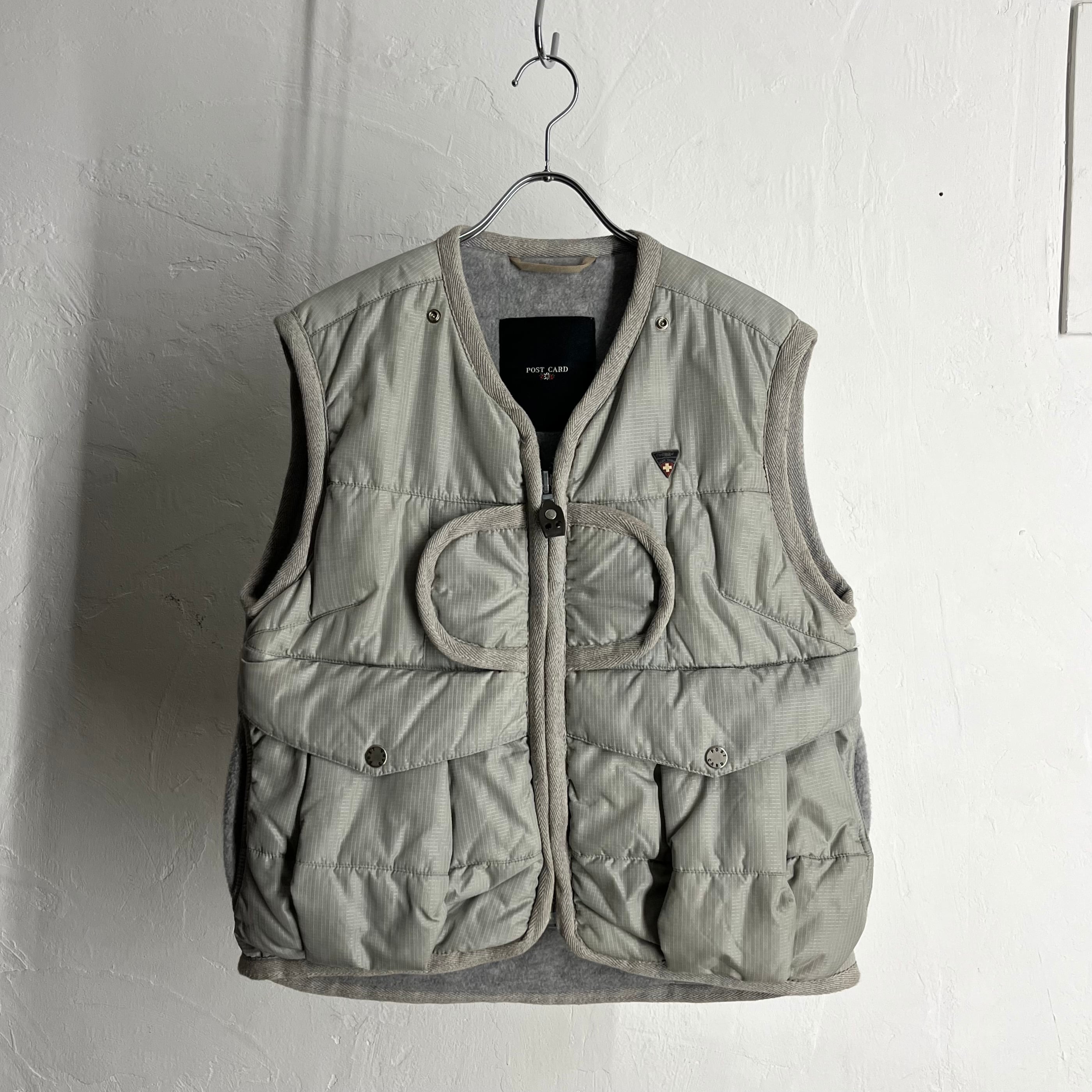 POST CARD Gimmick Down Vest ITALY製