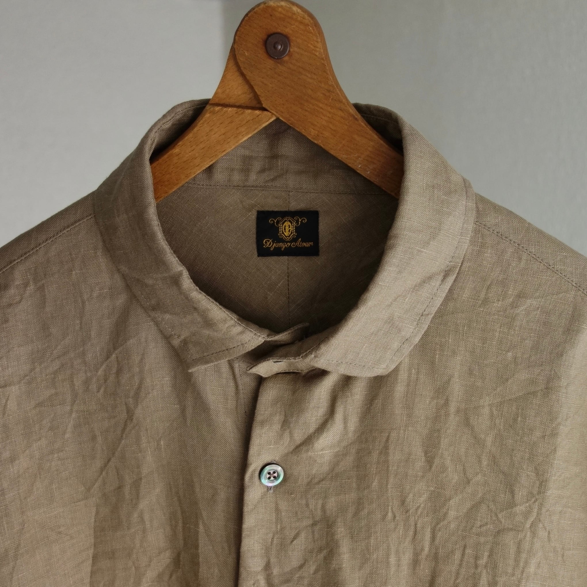 supérieur basique linen shirt / mocha