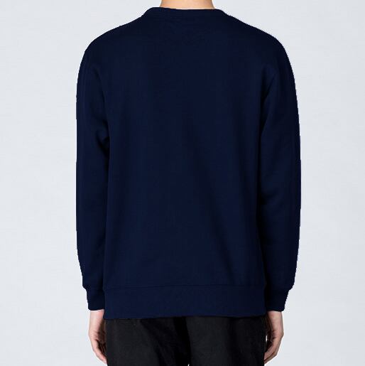 クルーネックスウェット【ネイビー】 刺繍ワッペン WEDNESDAY HYM CITY