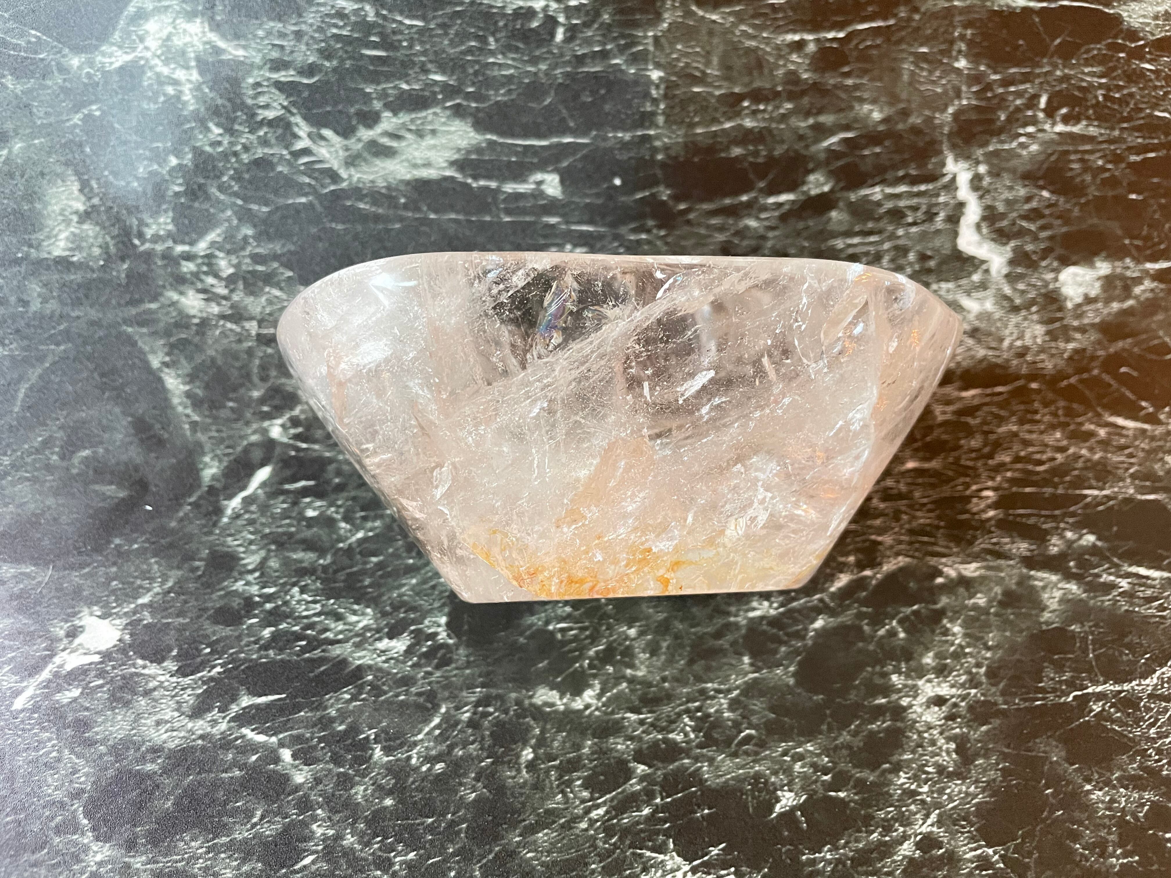 クリスタル bowl 虹入り 847g《A》