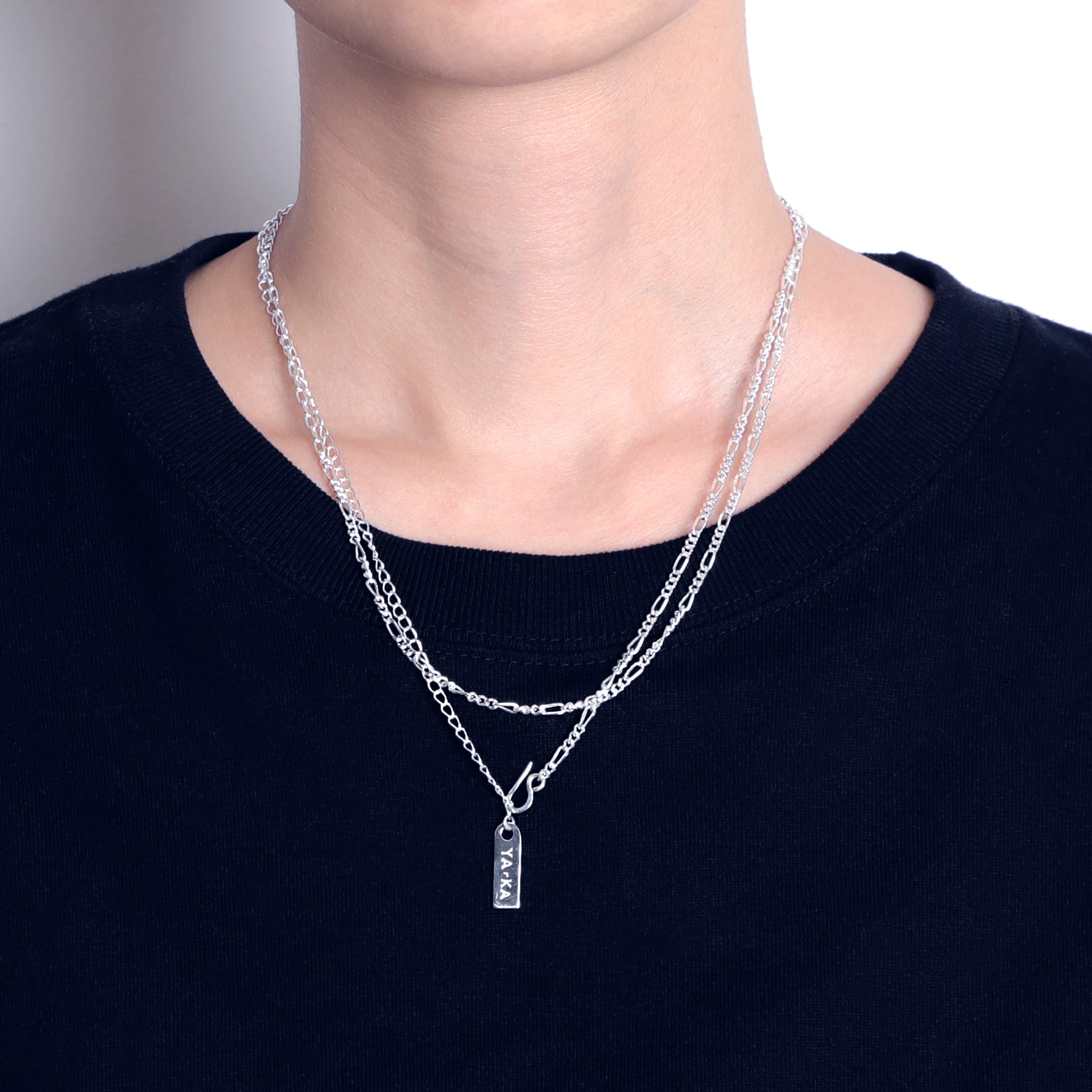 mix chain 2way necklace [LBN5] / Y2206HKN402 | YArKA official