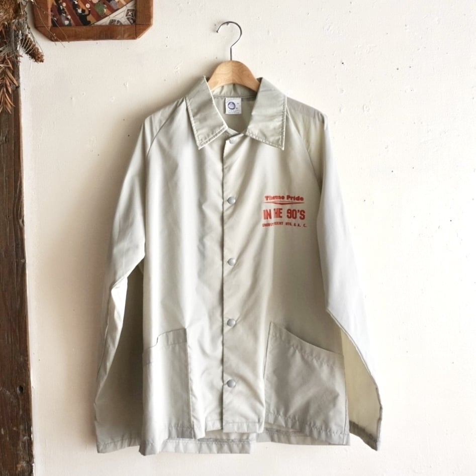 90s made in USA coach jacket/ヴィンテージグレージュのコーチ