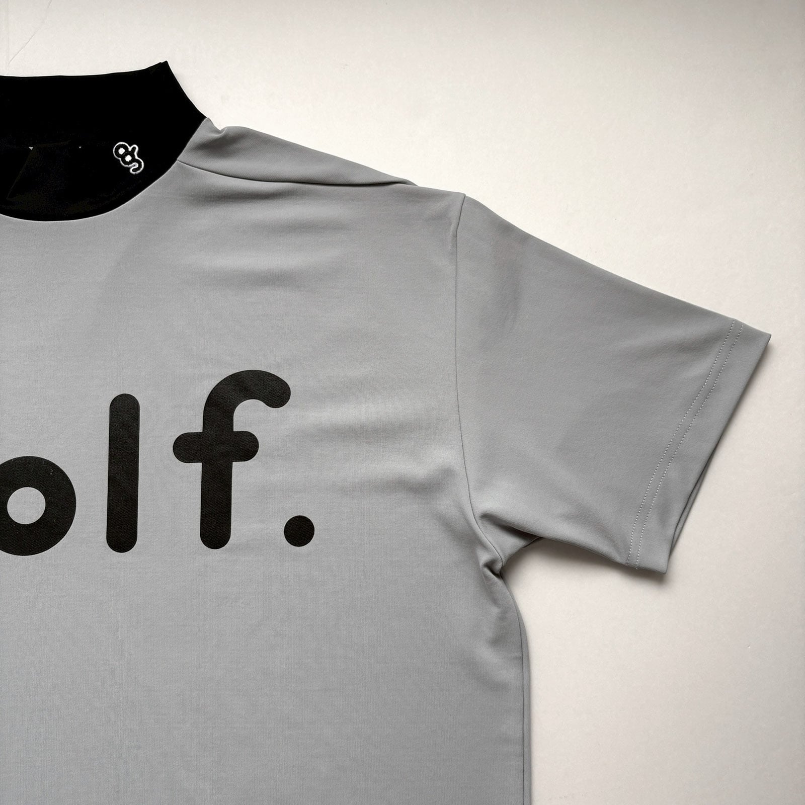 【希少】8gshoot LOGO PRINT MOCK NECK XLサイズ LOGO PRINT MOCK NECK SHIRT - LIGHT GRAY / BLACK - | 8G SHOOT WEBSTORE