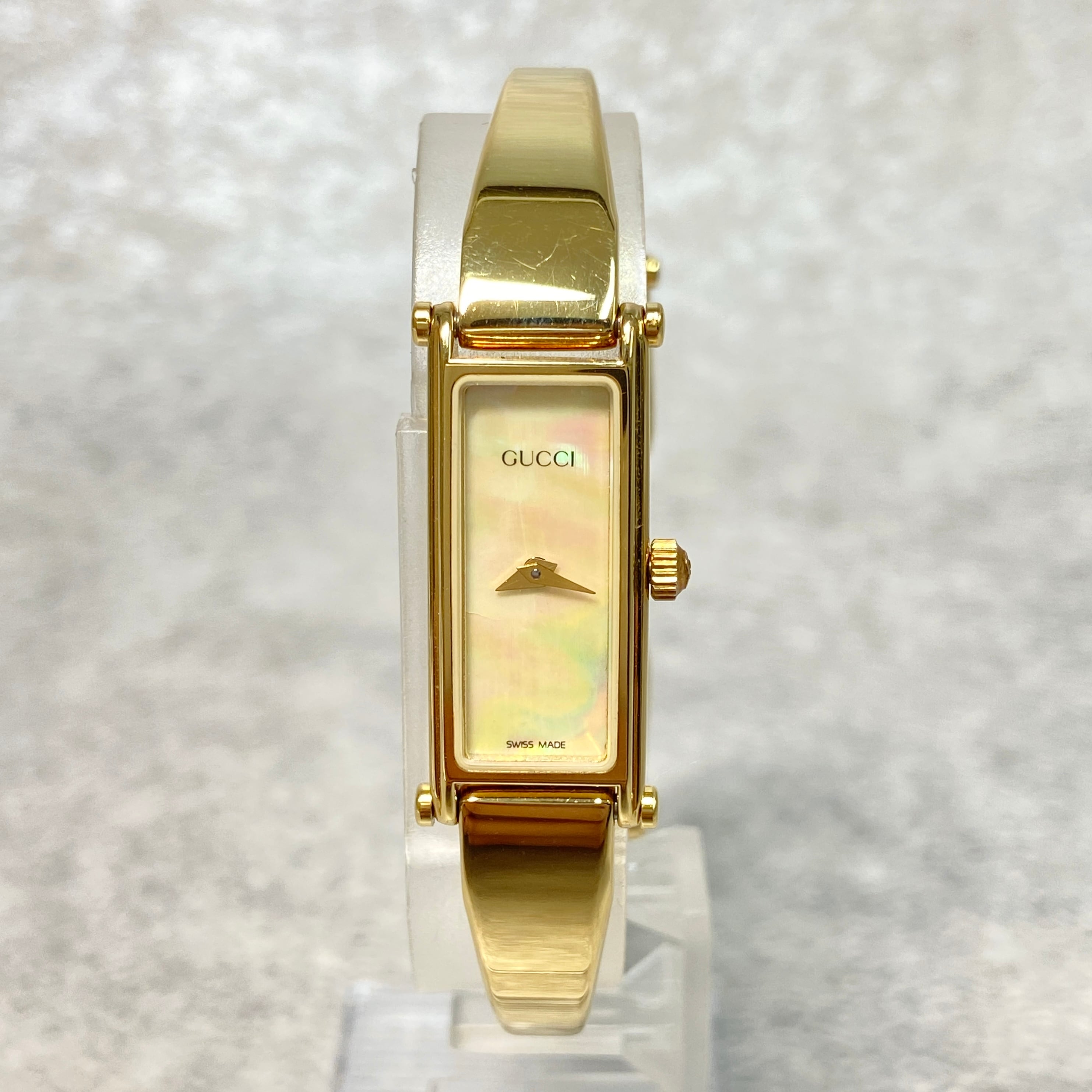 GUCCI グッチ 1500L クォーツ シェル文字盤 腕時計 レディース 6319