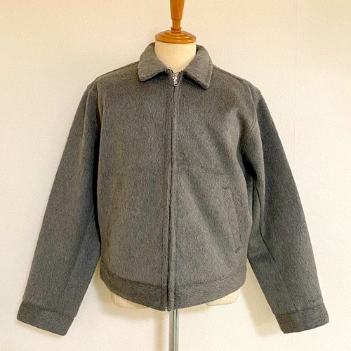 Shaggy Zip Up Blouson　Black