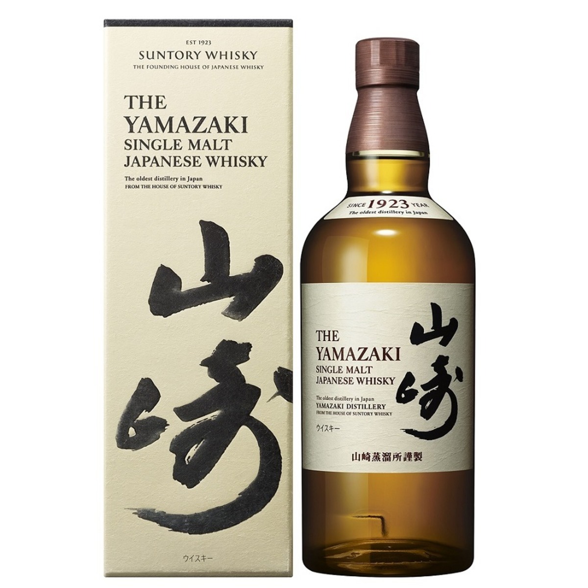 SUNTORY 山崎 THE YAMAZAKI SINGLE MALT WHISKY SINCE 1923 