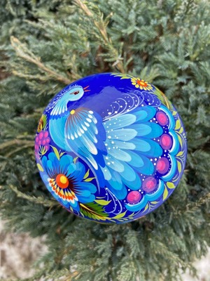 ペトリキウカ塗り　ジュエリーボックス（ティモシェンコ作）ウクライナ製