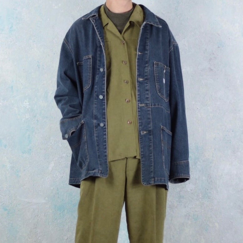 1990's Vintage Calvin Klein Jeans デニムカバーオール made in 1990's Vintage Calvin Klein Jeans デニムカバーオール made in