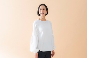 中村江里子セレクト アヴェクデュクレ バルーンブラウス（ホワイト）