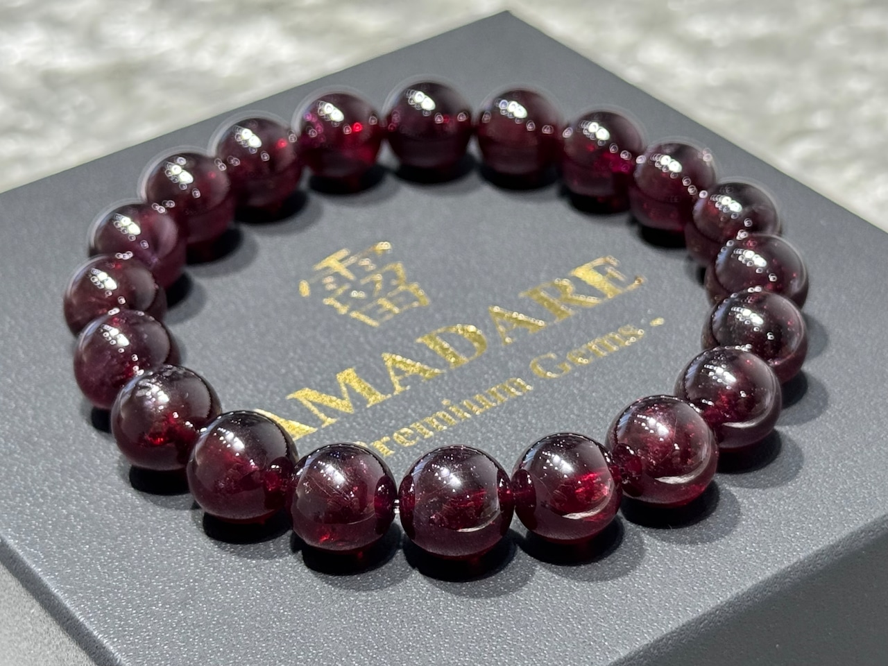 No.1958 ガーネットブレスレット