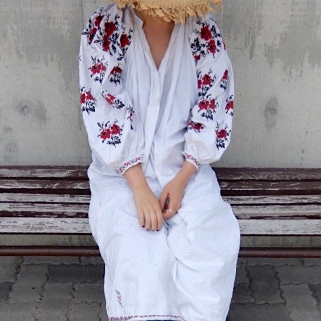 Ukrainian embroidery dress 1