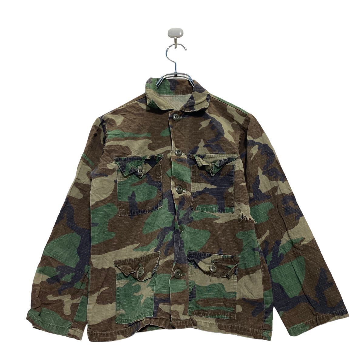 ミリタリー ジャケット キッズ 160〜 カーキー 迷彩 カモフラ ポケット