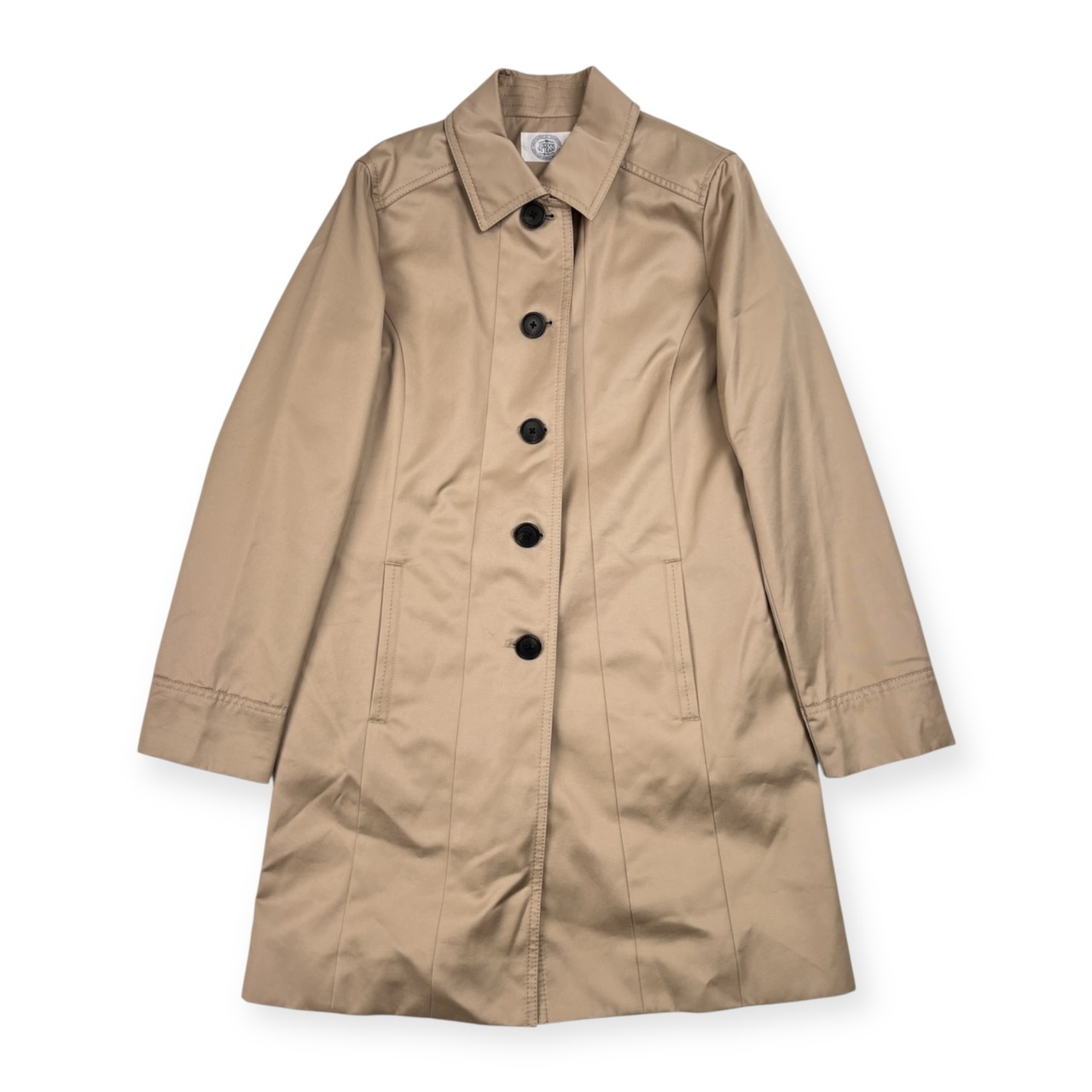 J.PRESS ジェイプレス チェック ライナー付き ステンカラーコート 9/ベージュ レディース