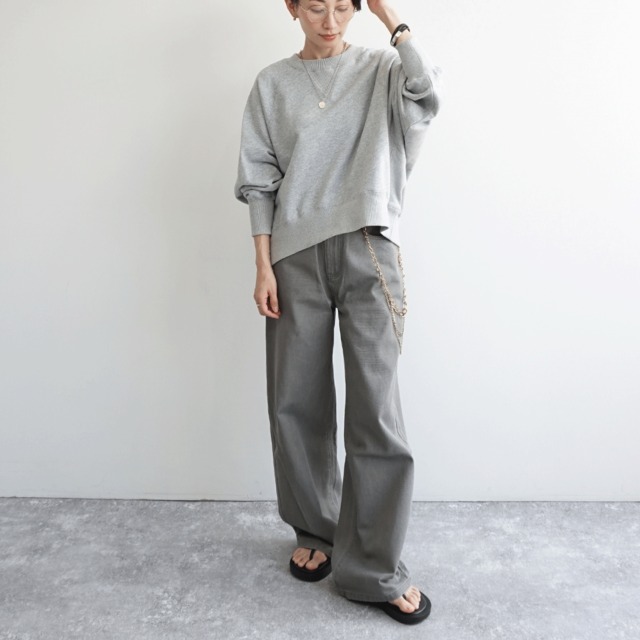 裏毛ドルマンプルオーバー　