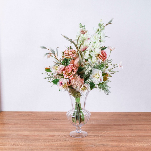 【フラワーアレンジメント】フェミニンアレンジ-04