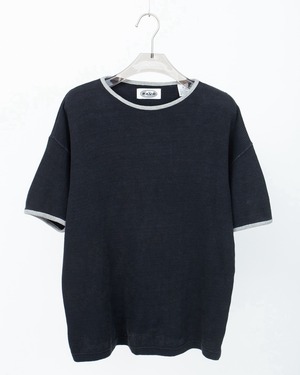 waffle cloth wide ringer T-shirt