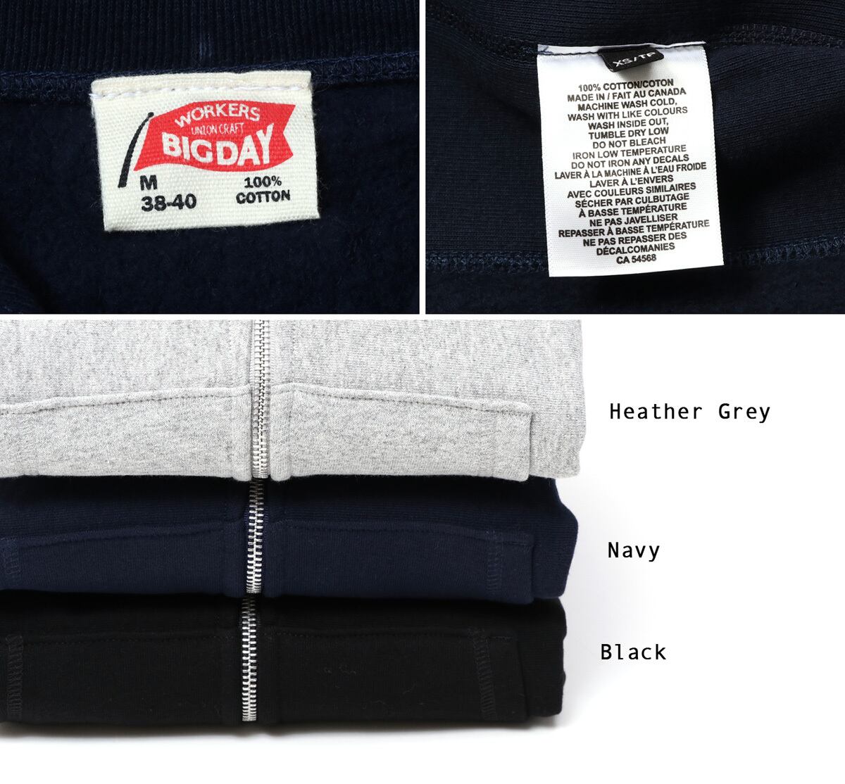 HOUSE OF BLANKS × BIGDAY ハウス オブ ブランクス 5002 CLASSIC ZIP