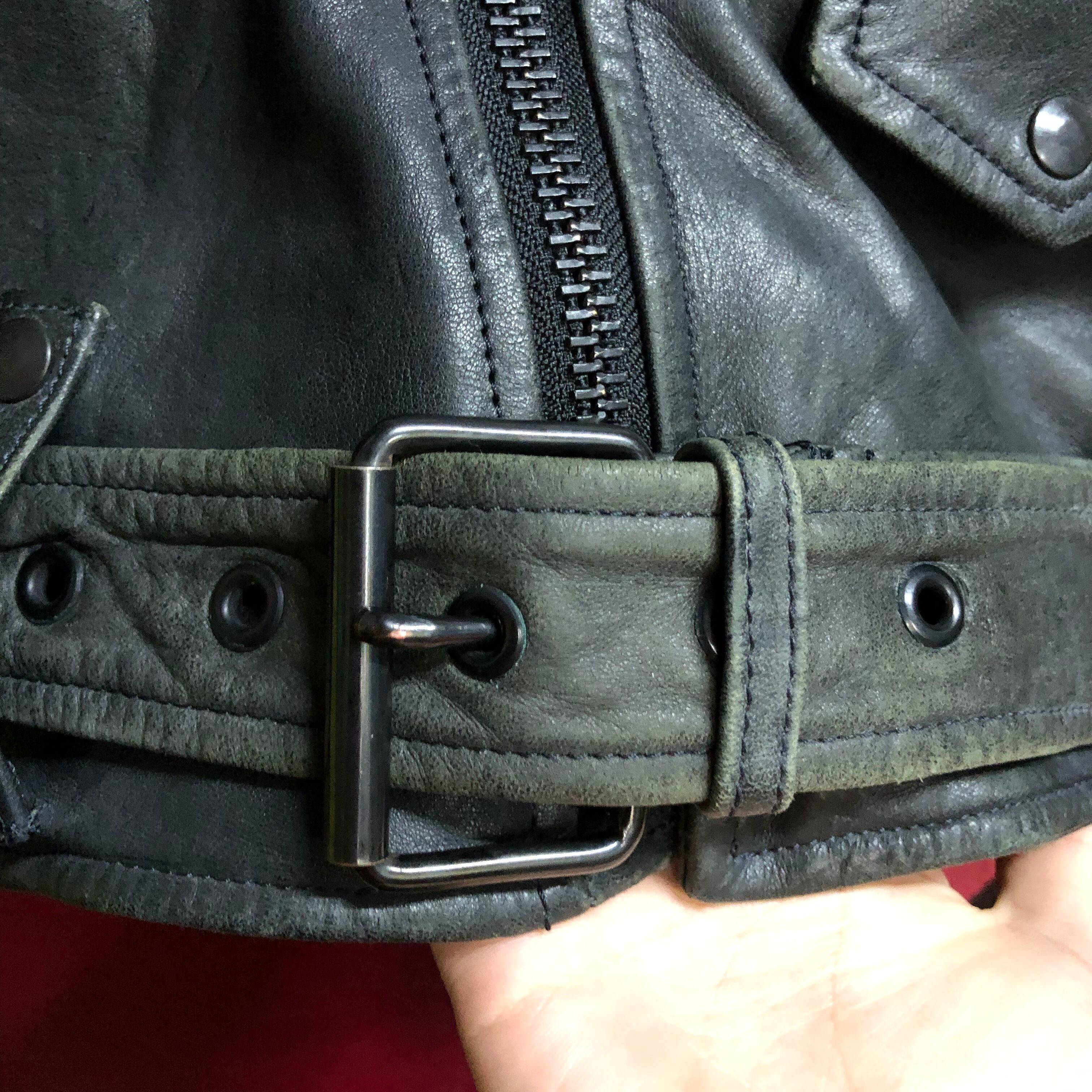 size 2 (M) blackmeans sheep leather riders jacket | 古着屋border