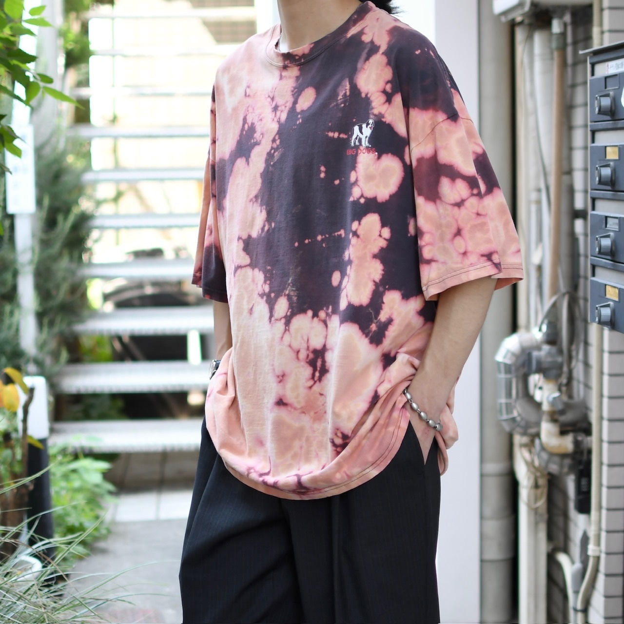 BIG DOGS bleach print tee