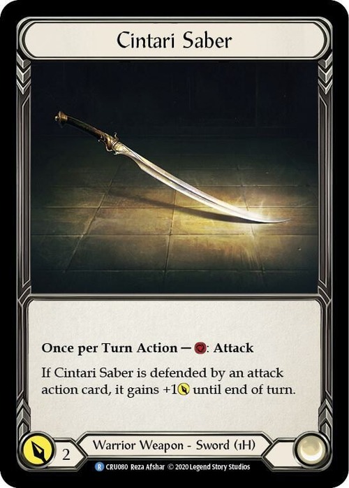 CRU080『CF』【Warrior】Cintari Saber 初版 画像