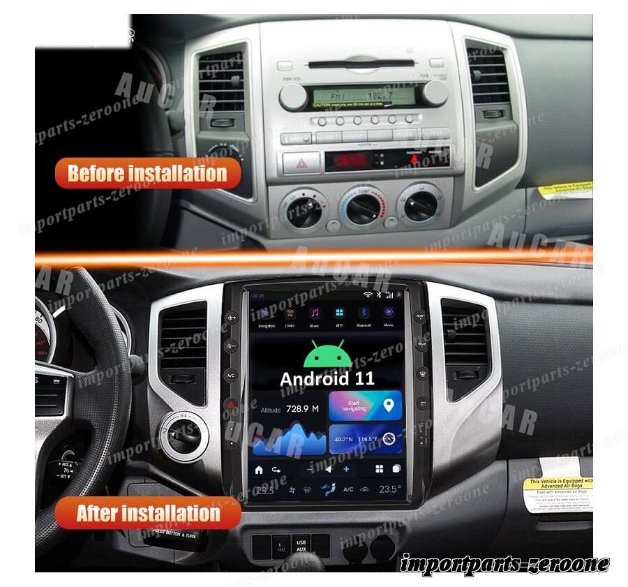 12.1インチ トヨタ タコマ 2005-2015 テスラスタイル アンドロイドナビ