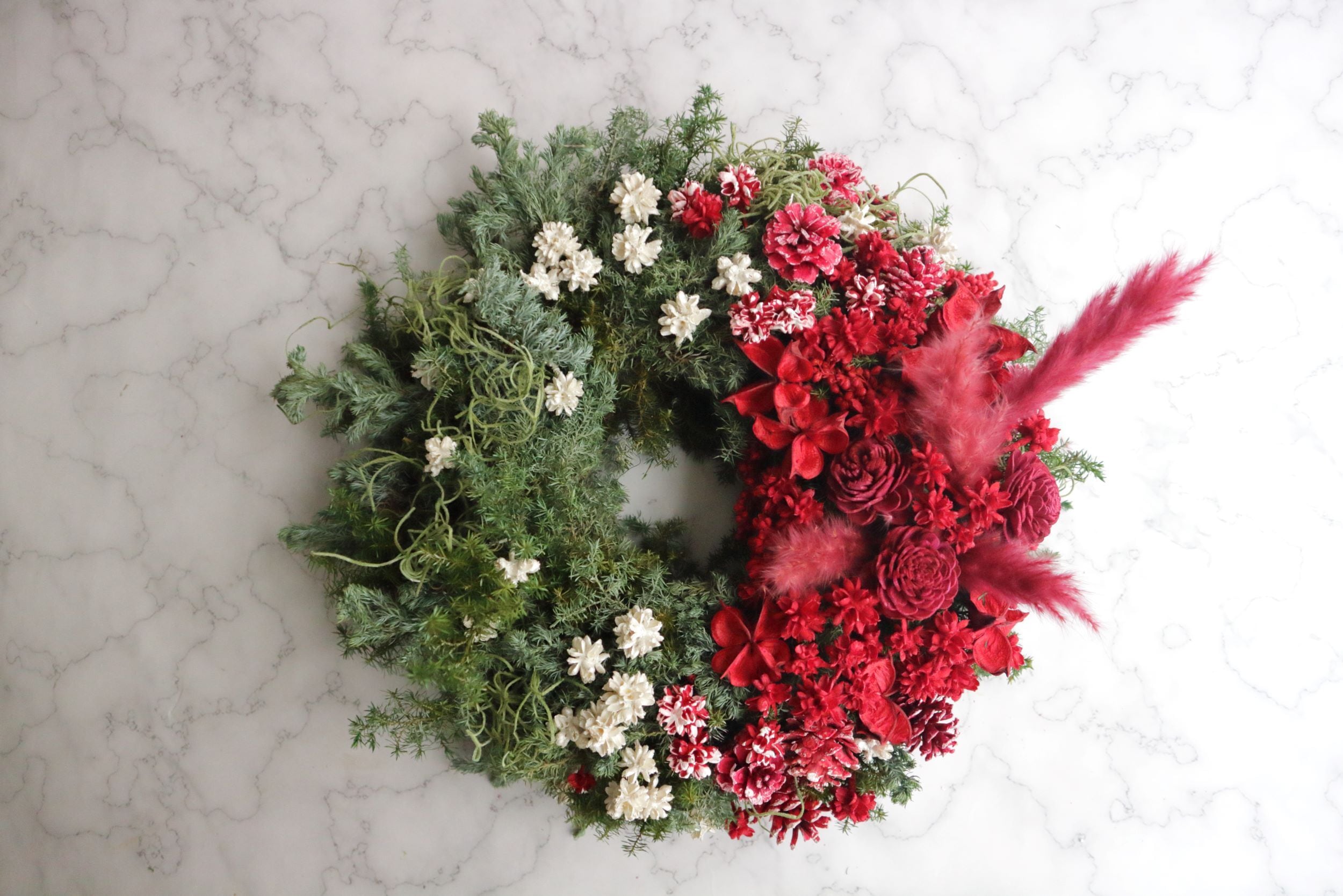 クリステル様専用☆白いトナカイ森のライトリース☆クリスマスリース