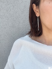 ラインスレッドピアス