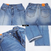 \SALE/◆ピンタック ワイドデニムパンツ◆kr-22054