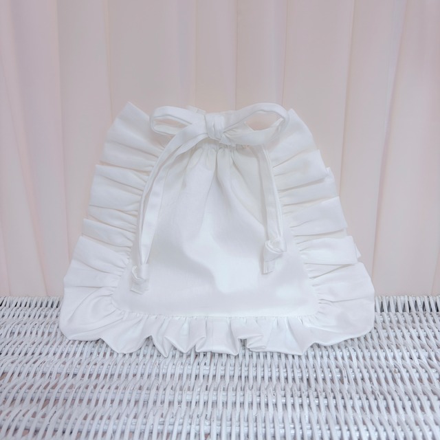Hotel frill 巾着バック