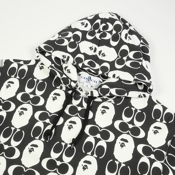 APE BAPE KAWS COACH HOODIE パーカー　スウェット　L