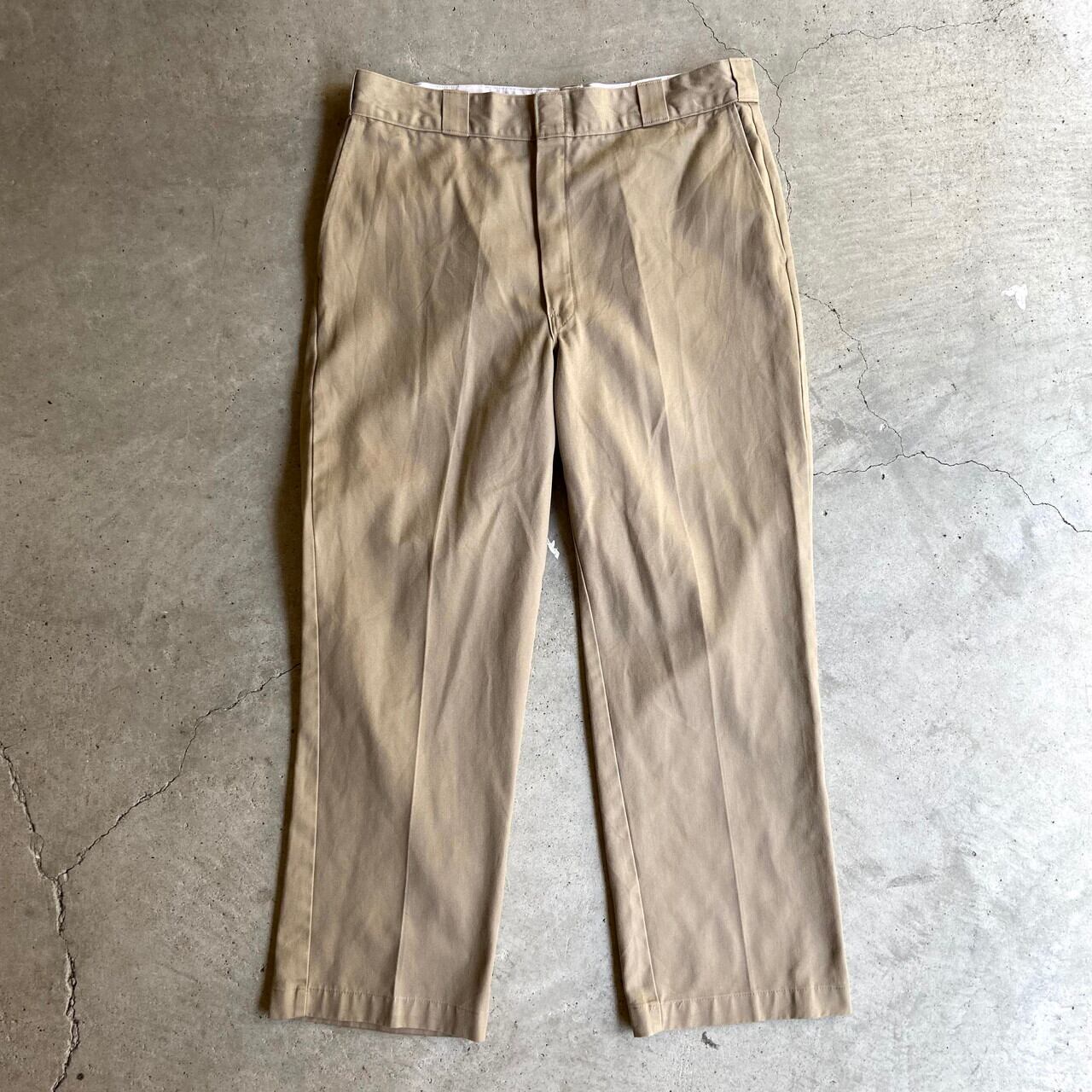 90s USA製 Dickies ディッキーズ874 ワークパンツ ベージュXL