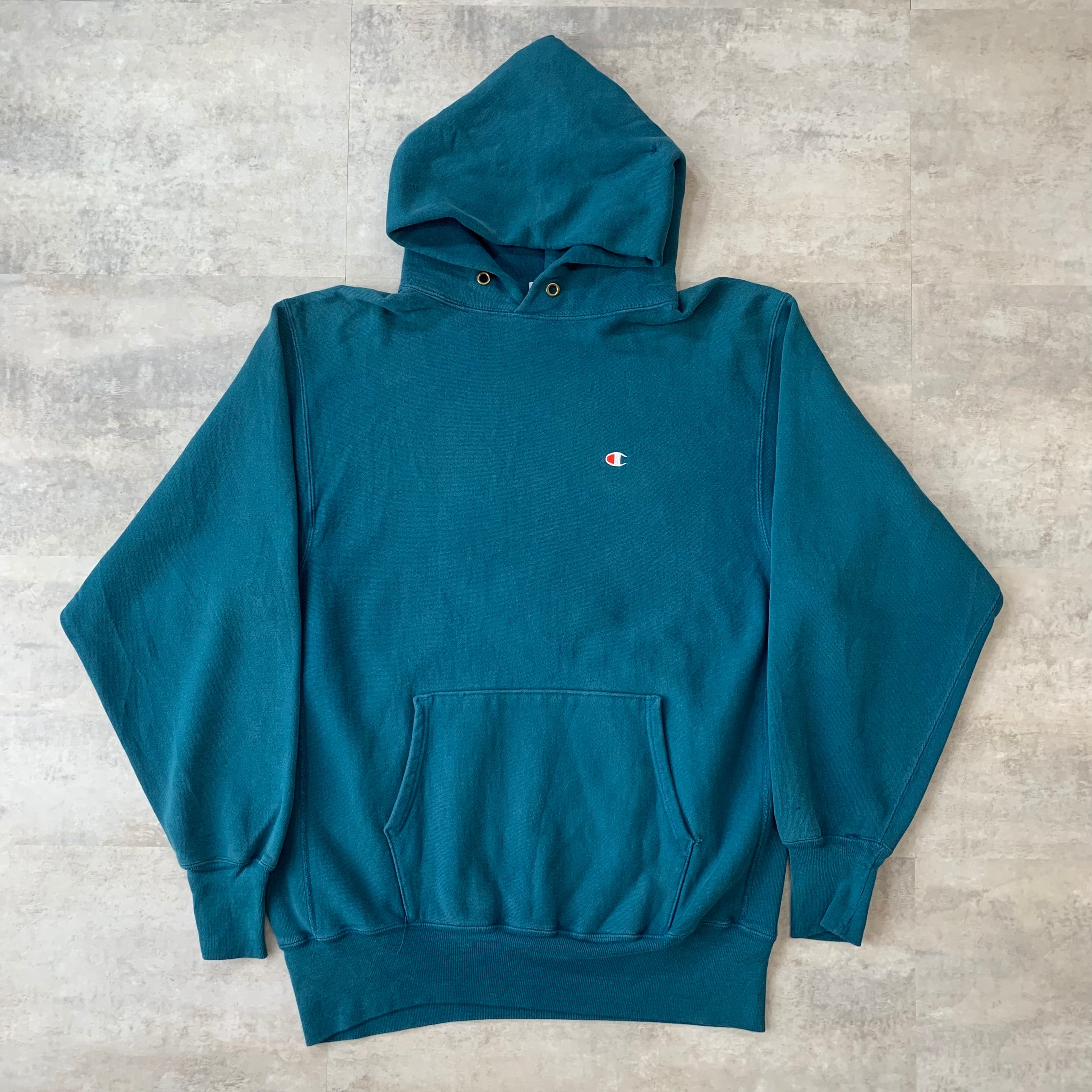 champion チャンピオン リバースウィーブ パーカー ターコイズブルー 