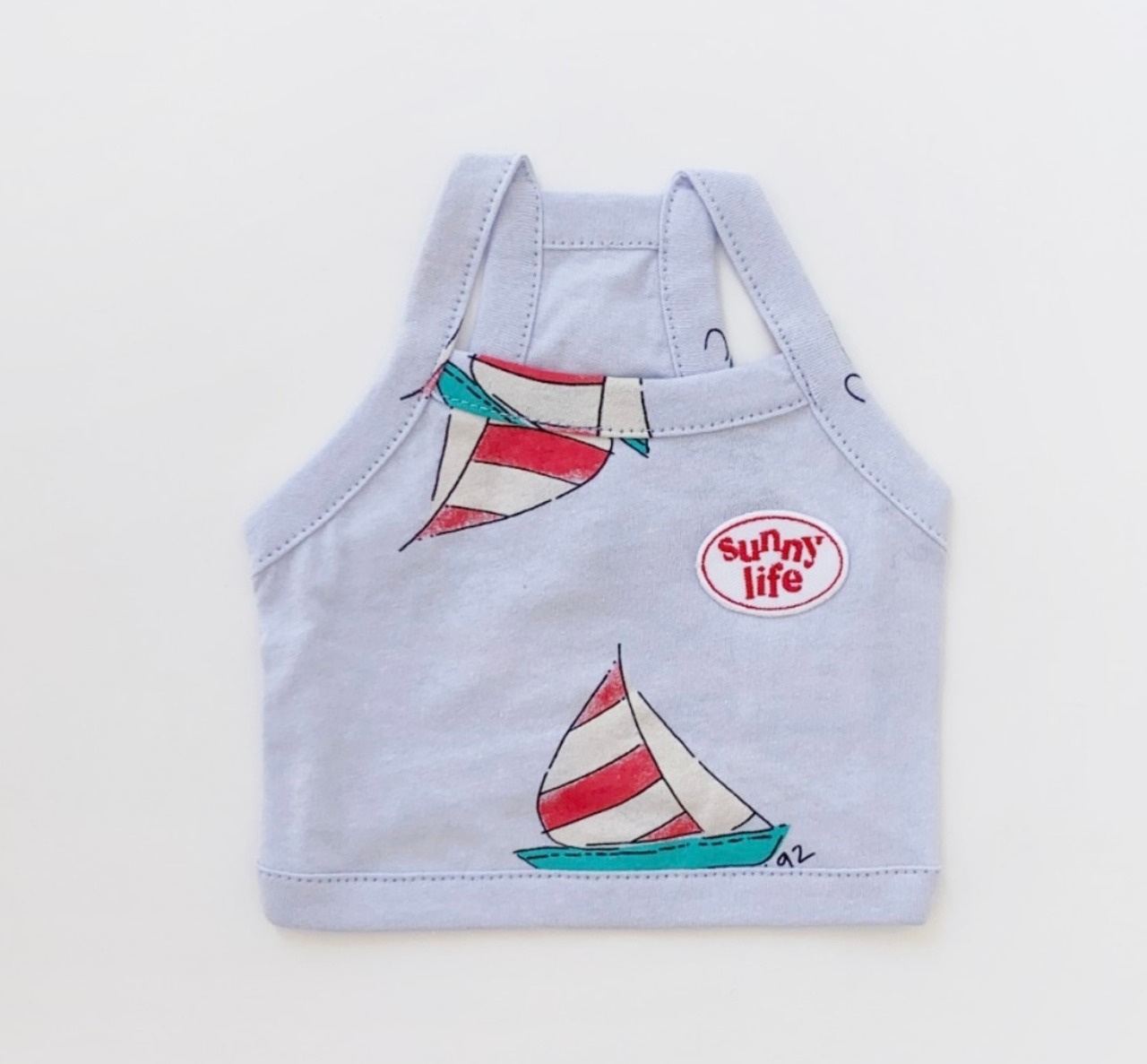 【THEREST OF LIFE】SUNNY LIFE YACHT CROP(sky)