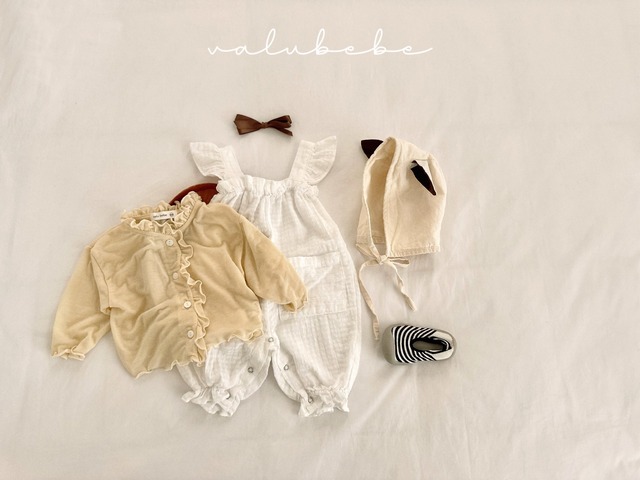 《予約》送料無料【valu bebe】Frill Suspender Suit