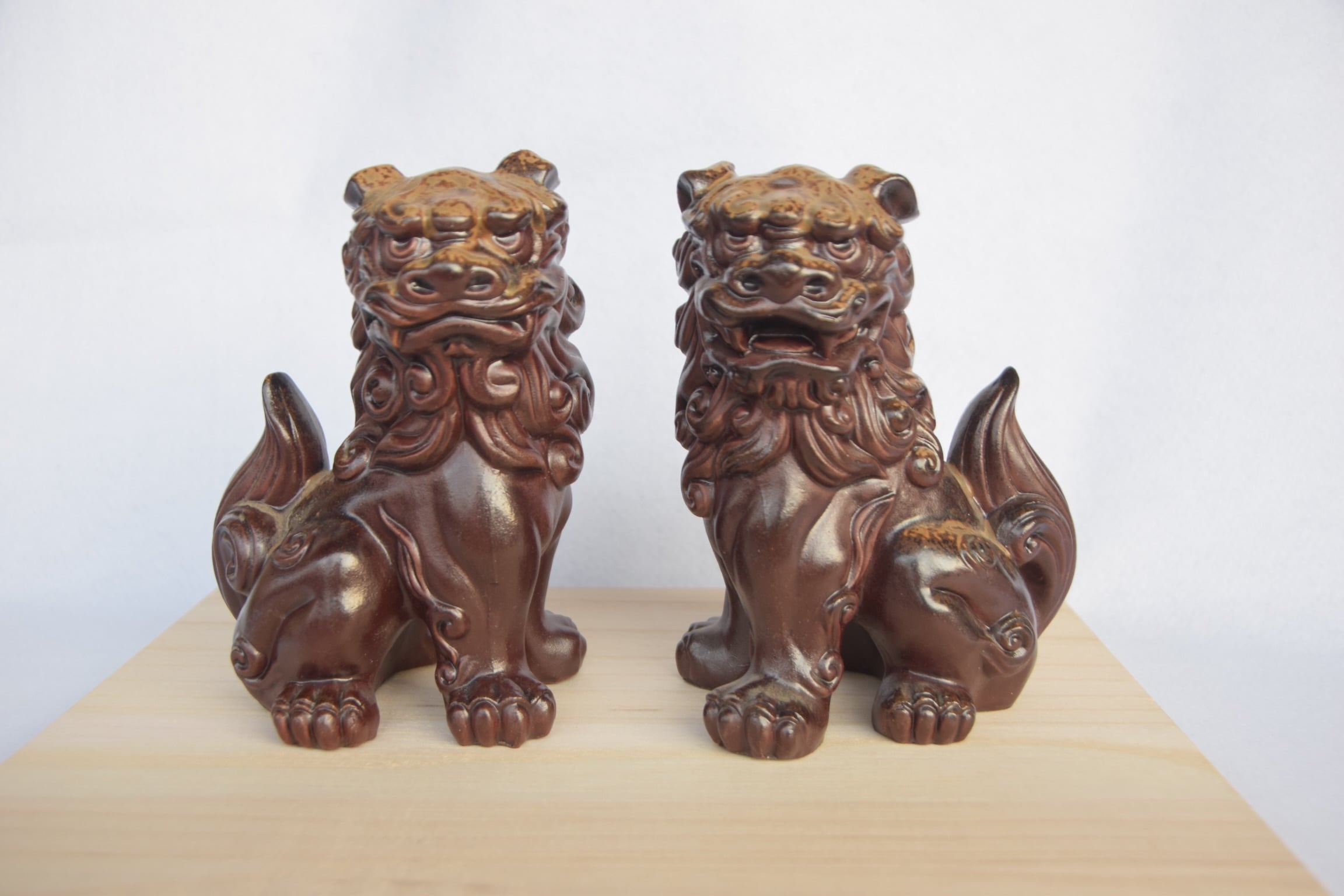陶器 狛犬 2体セット 置物 | 岡山陶器工房Sai 陶器 狛犬 2体セット 置物 | 岡山陶器工房Sai
