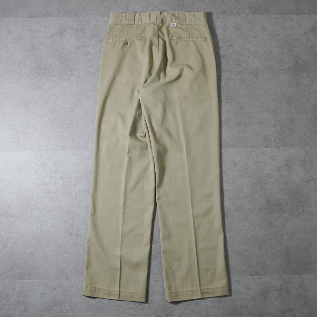 80s Dickies 874 work pants "made in USA" beige [W31L31相当] 古着 - 3
