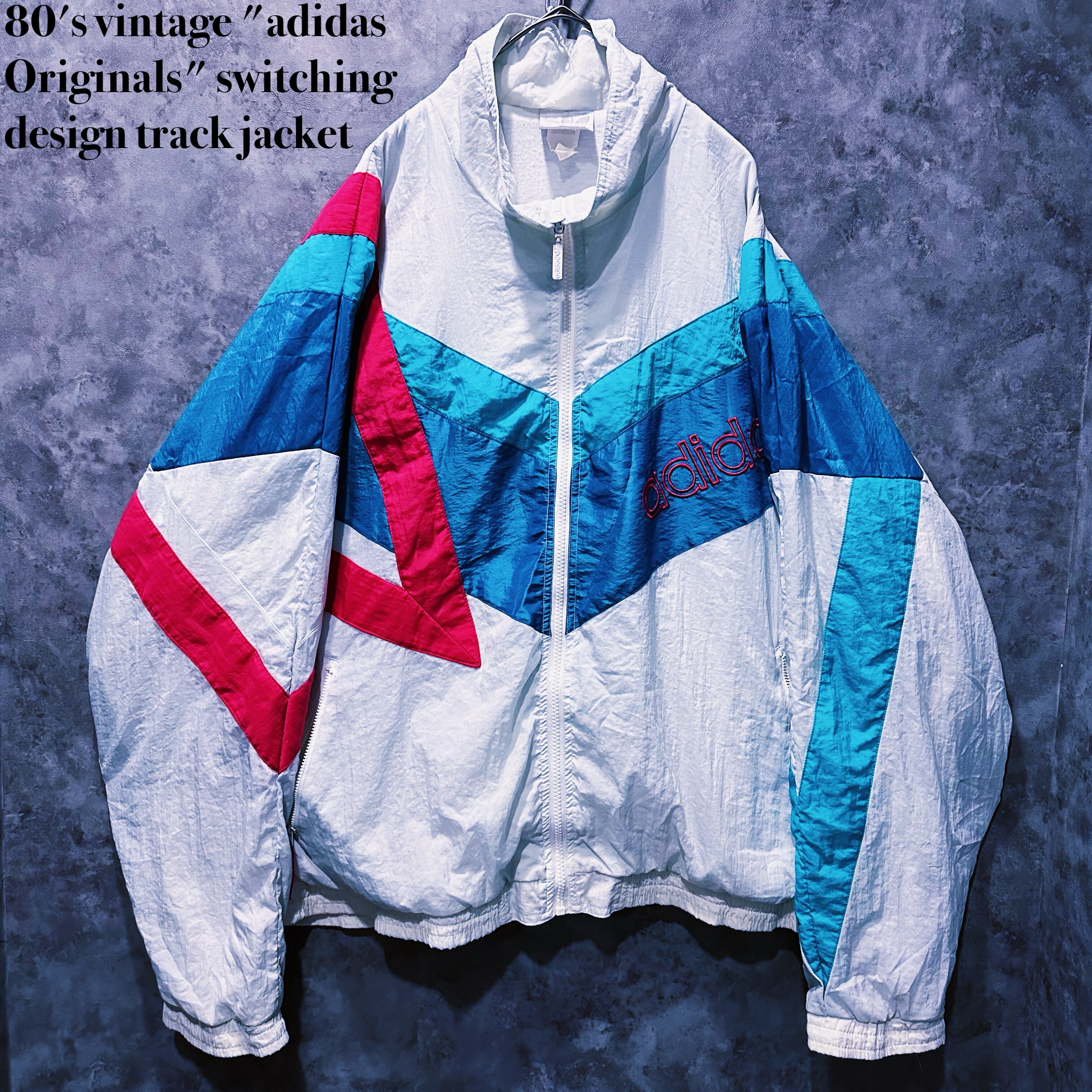 【doppio】80's vintage "adidas Originals" switching design track jacket