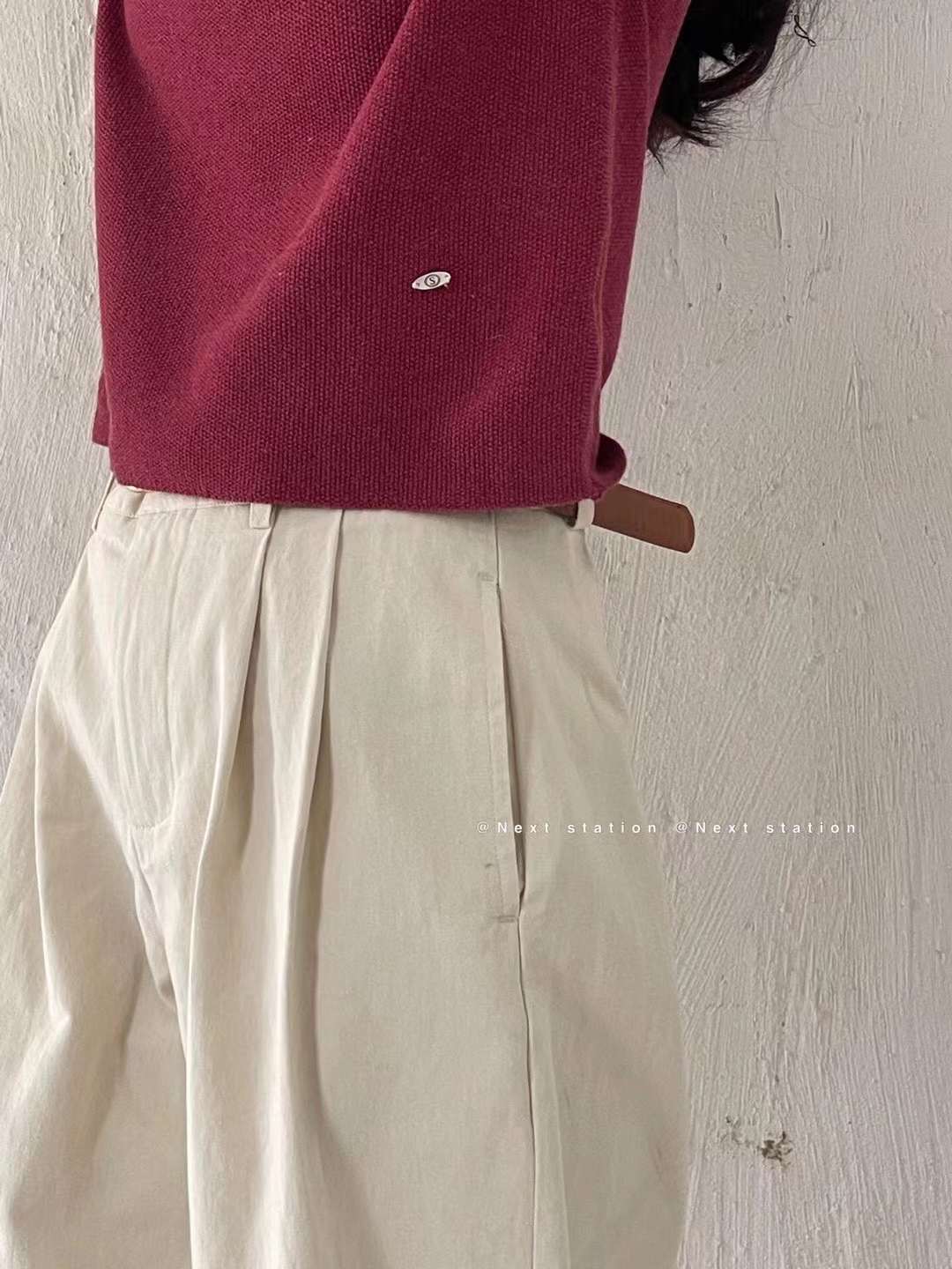 半袖リブニット AJ22155-2330