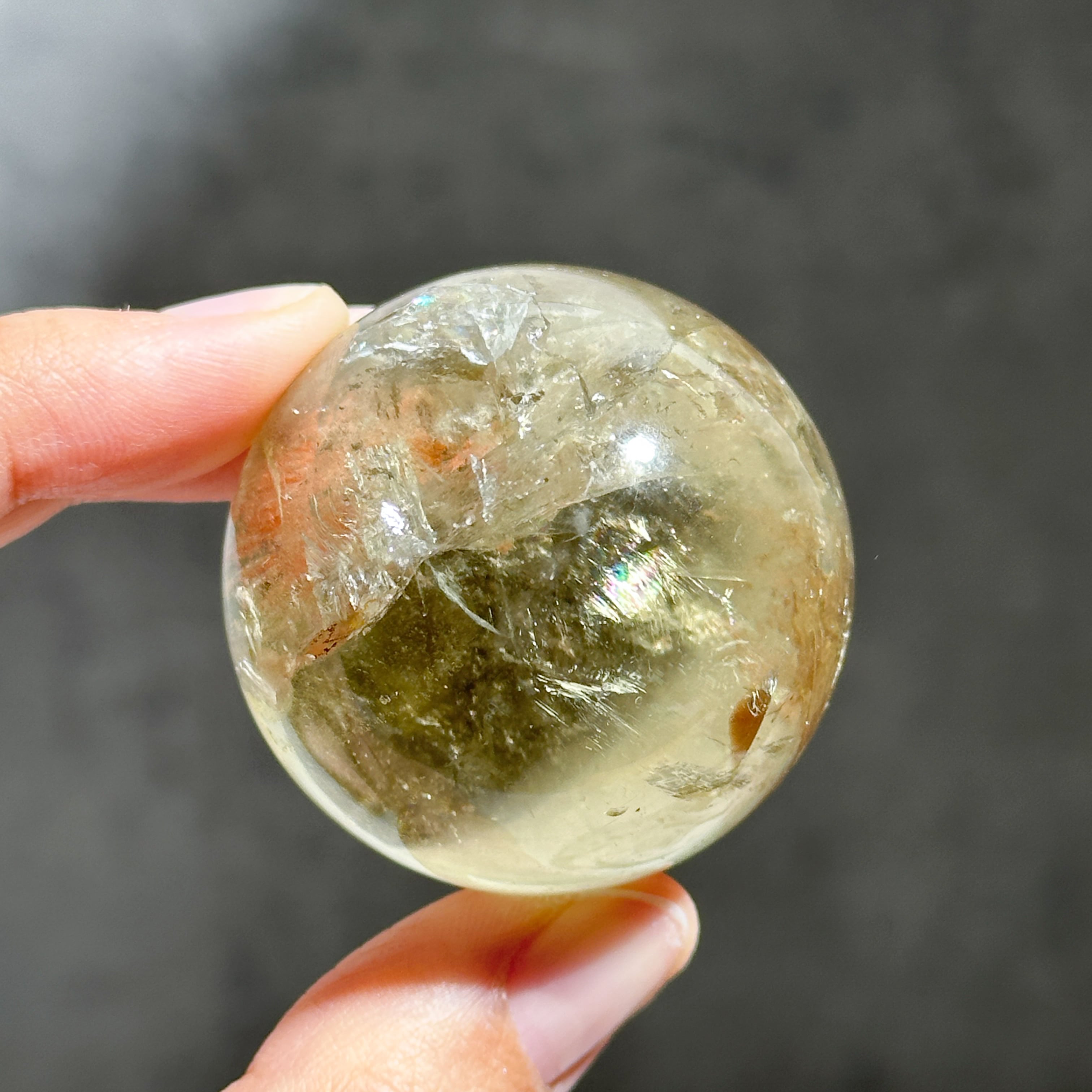 シトリン（黄水晶） スフィア13 ◇ Citrine ◇ 天然石・鉱物