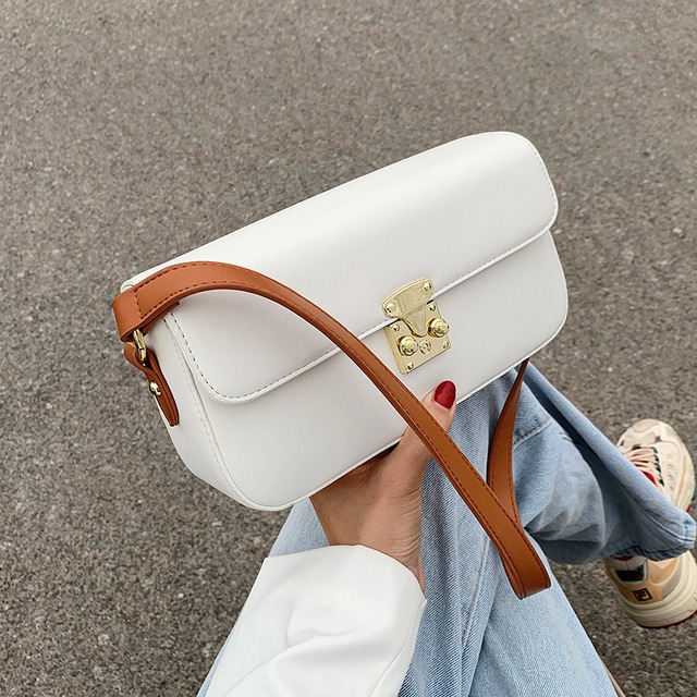 小さなバッグの女性の感覚2020人気の新しい新しい流行のファッション野生の片方の肩の脇の下のバッグネット赤いレトロ小さな正方形のバッグ Tiancai_Wing_Bag0874739